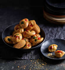 Madeleine salate salame e verdure