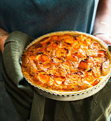 Quiche aux carottes à la noix de coco