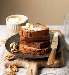 Gluten-Free Date, Apple and Walnut Tea Bread