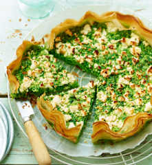 Quiche courgette-épinard à la feta