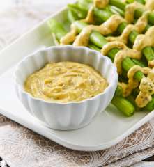 Bernesa con ejotes blanqueados