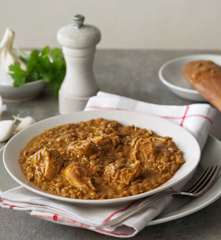 Lentil curry stew with chicken