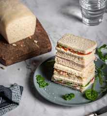 Pan de molde sin corteza