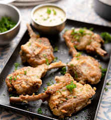 Côtelettes d'agneau à la crème