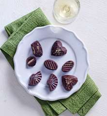 Quittenlikör-Pralinen mit Spekulatius-Nougat