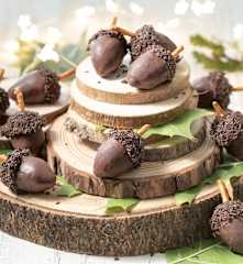 Bellotas de chocolate