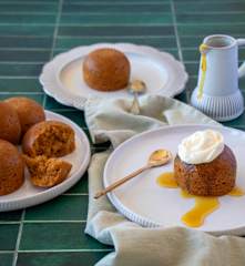 Individual ginger puddings