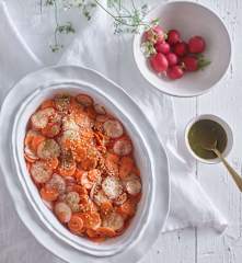 Radish, Carrot and Coriander Salad