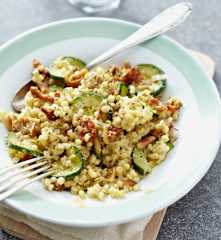 Mediterraanse parelgerstrisotto