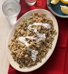 Lenticchie e riso con cipolle (Mujadarrah)
