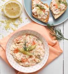 Rillettes z uzeného lososa