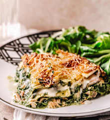 Lasagne saumon-épinard