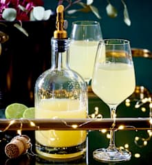 Apfel-Ingwer-Limetten-Shrub