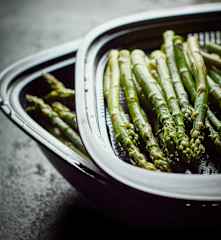 Gotowanie na parze szparagów (500-800 g)