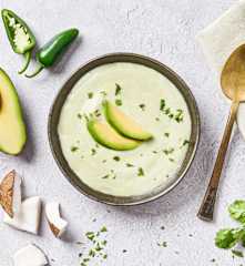 Crema de aguacate y coco