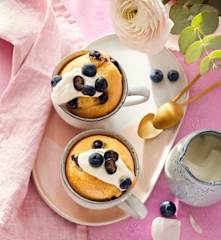 Heidelbeer-Tassenkuchen