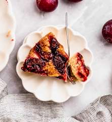 Kuchen fácil de ciruelas