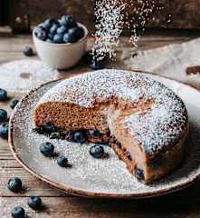 Moelleux aux myrtilles