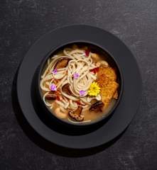 Spicy Udon Noodles with Tempeh (Matthew Kenney)