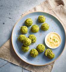 Polpette spinaci e mozzarella