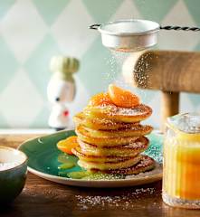 Ricotta-Pancakes mit Aprikosenconfit