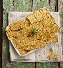 Cracker con farina di lenticchie