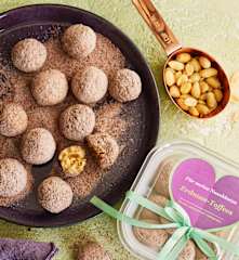 Erdnuss-Toffee-Kugeln
