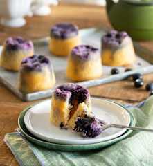 Muffin iperproteici ai mirtilli