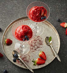 Sorbetto veloce di frutta fresca