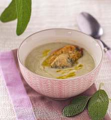 Crema di topinambur e salvia