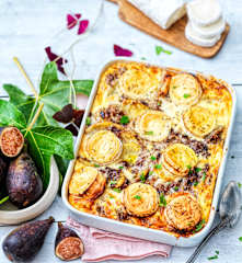 Gratin de figue, chèvre et pomme de terre