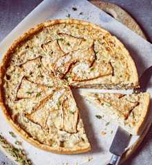 Quiche mit Kräuterseitlingen