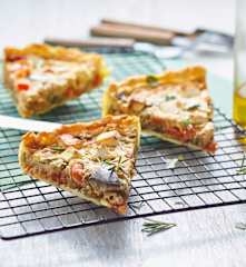 Quiche aux légumes du soleil et feta