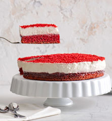 Biało-czerwony sernik Red Velvet
