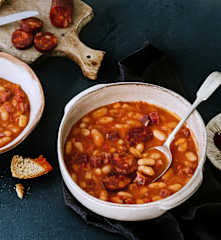 Judías blancas con chorizo