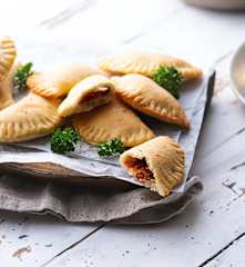 Empanadas veganas con relleno de champiñones