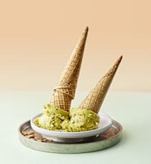 Gelato al pistacchio salato