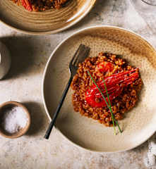 Arroz rojo de carabineros