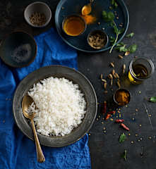 Cocción de arroz basmati