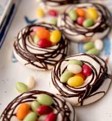 Meringue Easter Nests