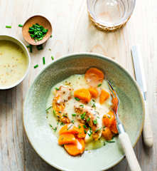 Poulet à la crème et à la moutarde