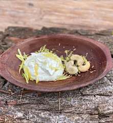 Creme vegan de caju e limão