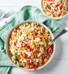 Chopped Cauliflower Chickpea Salad with Oregano Vinaigrette