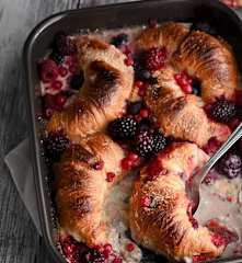 Desayuno al horno con croissant