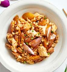 低脂肉末豆腐茄子