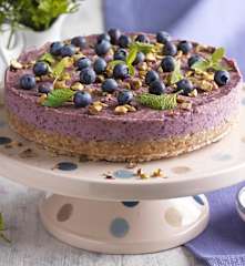 No Bake Heidelbeer Cheesecake