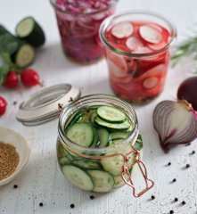 Sweet cucumber pickle (Thermomix® Cutter)