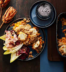 Herzhafter Quitten-Crumble