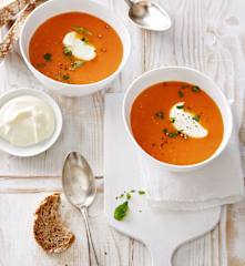 Tomatensuppe mit Quark