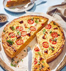 Quiche s batáty a mletým masem